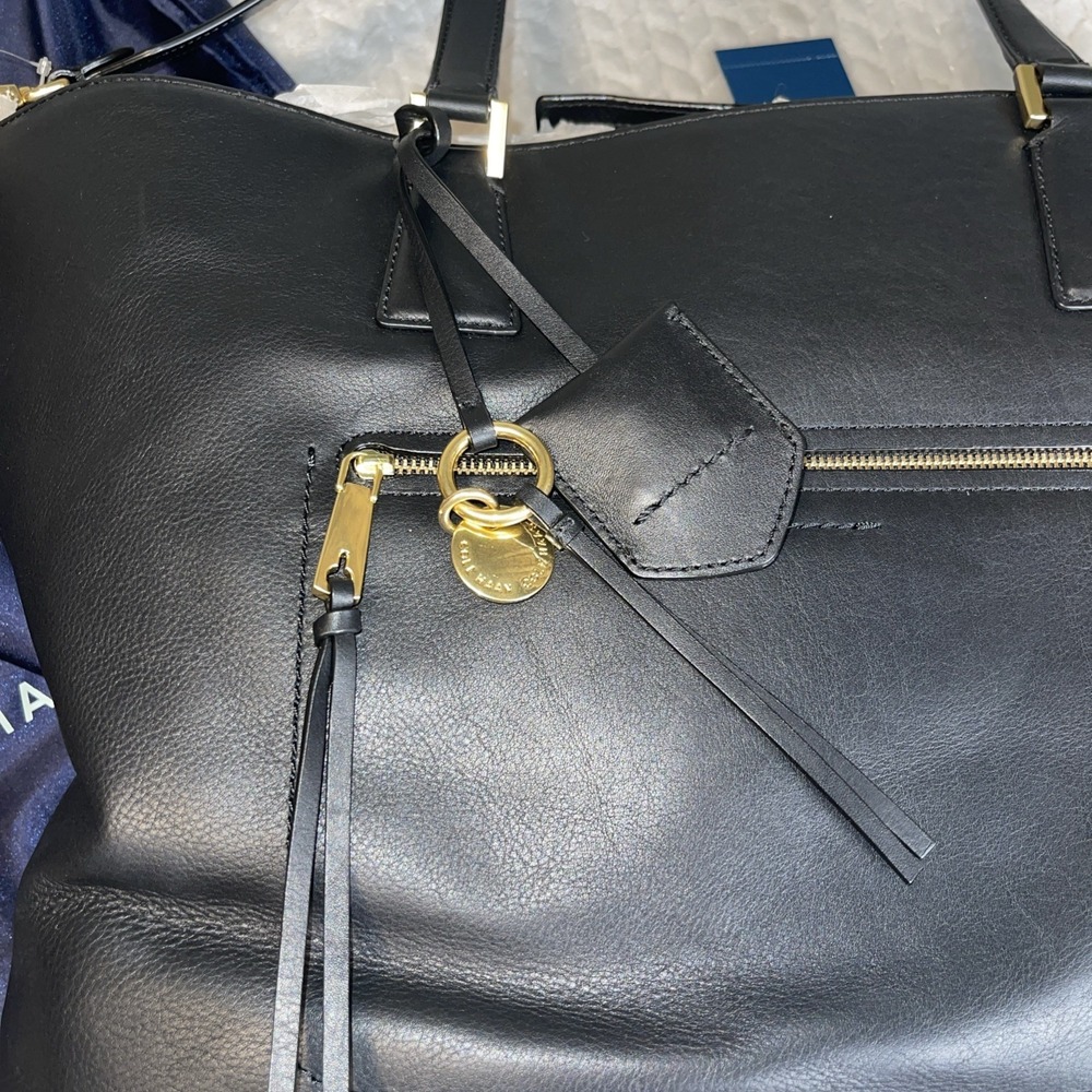 Cole Haan handbag new large Adjustable Strap Gold Trim - Picture 3 of 15